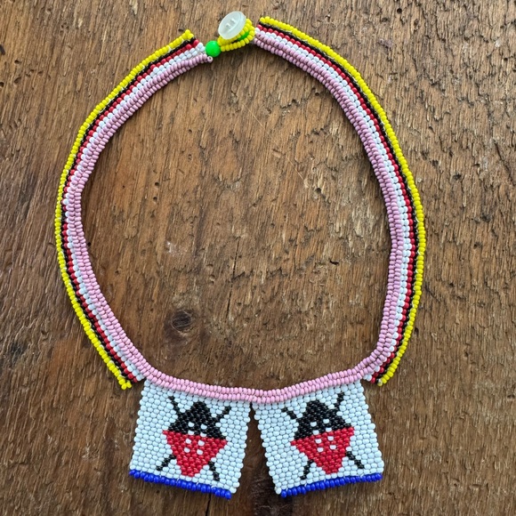 Jewelry - Swaziland Beaded African Shield Necklace